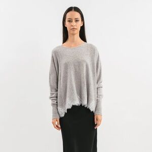 Daytrip Heather Gray Lace Top